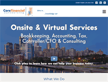 Tablet Screenshot of coreoutsource.com
